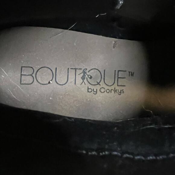 Size 8 Boutique by Corky’s Boot Gunmetal Copper Gold Ankle Bootie Side Zipper - Picture 8 of 9